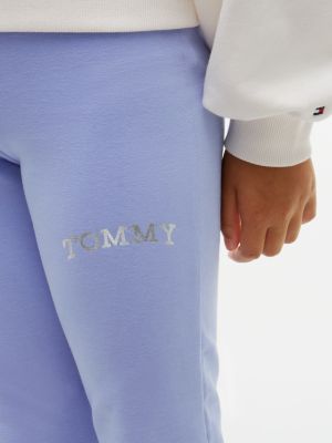 Детские леггинсы Tommy Hilfiger Tommy Logo Flare, цвет: Iris — фото 3