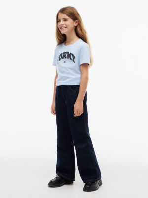 Детская футболка Tommy Hilfiger Foil Tommy Logo, цвет: Светлый синий — фото 2