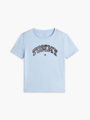 Детская футболка Tommy Hilfiger Foil Tommy Logo, цвет: Светлый синий — фото 5