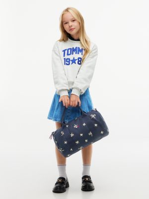 Детская сумка Tommy Hilfiger Allover Foiled Bow Duffel, цвет: Тёмно-синий разноцветный — фото 2