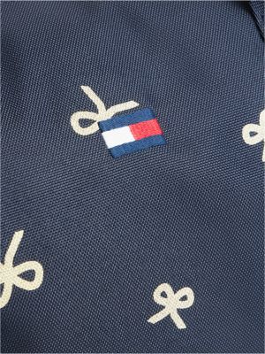 Детская сумка Tommy Hilfiger Allover Foiled Bow Duffel, цвет: Тёмно-синий разноцветный — фото 4