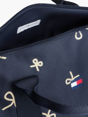 Детская сумка Tommy Hilfiger Allover Foiled Bow Duffel, цвет: Тёмно-синий разноцветный — фото 5