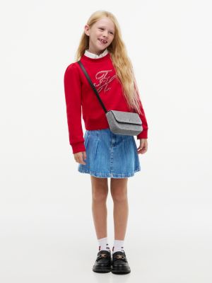 Детская сумка Tommy Hilfiger Glitter Crossbody, цвет: Серебряный — фото 2