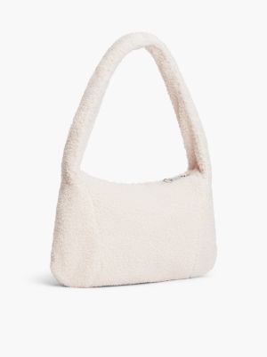 Детская сумка Tommy Hilfiger Teddy Fleece Shoulder, цвет: Молочный белый — фото 3