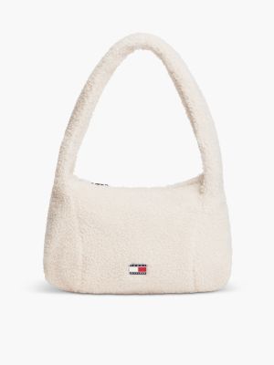Детская сумка Tommy Hilfiger Teddy Fleece Shoulder, цвет: Молочный белый