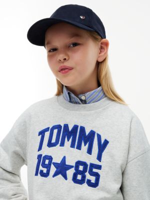 Детская кепка Tommy Hilfiger Faux Suede, цвет: Космический синий — фото 4