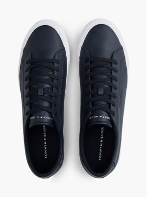 Мужские кроссовки Tommy Hilfiger Flag Stripe Vulcanized Leather, цвет: Тёмно-синий — фото 3