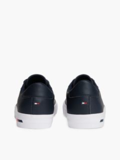 Flag Stripe Vulcanized Leather Sneaker — Navy 4