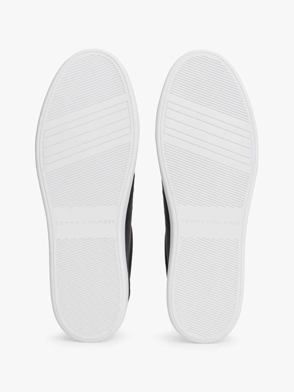 Flag Stripe Vulcanized Leather Sneaker — Navy