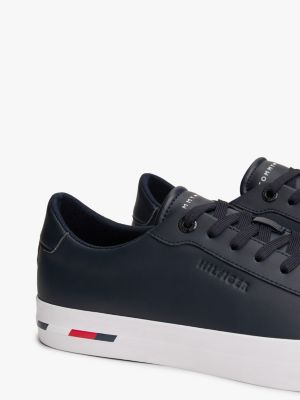 Flag Stripe Vulcanized Leather Sneaker | Tommy Hilfiger