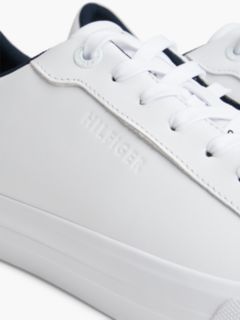 Flag Stripe Vulcanized Leather Sneaker — White 6