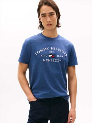 Hilfiger Flag Logo T-Shirt, Blue Heather