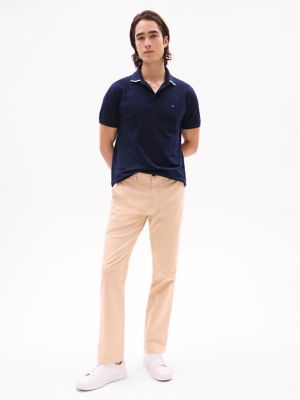 Regular Fit Under-Collar Logo Polo, Navy