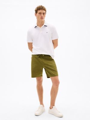 Regular Fit Under-Collar Logo Polo, Optic White