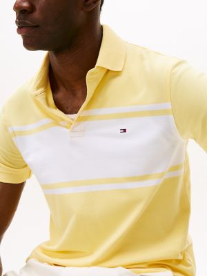 Slim Fit Block Stripe Polo | Tommy Hilfiger Slim Fit Block Stripe Polo | Tommy Hilfiger