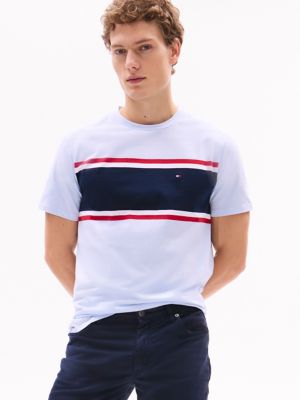 Block Stripe T-Shirt, Breezy Blue