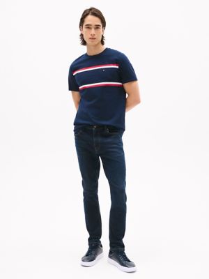 Block Stripe T-Shirt, Navy