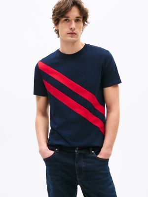 Banner Stripe T-Shirt, Navy