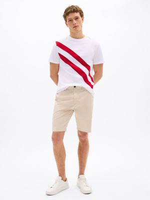 Banner Stripe T-Shirt, Optic White