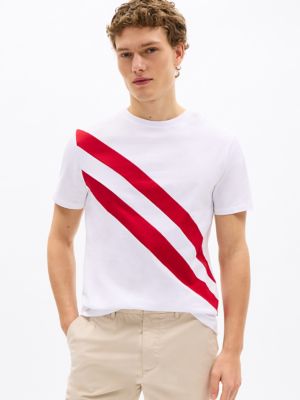 Banner Stripe T-Shirt, Optic White