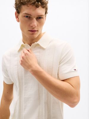 Ribbed Stitch Polo Sweater | Tommy Hilfiger