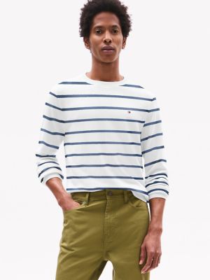 Nautical Stripe Sweater, Optic White Stripe