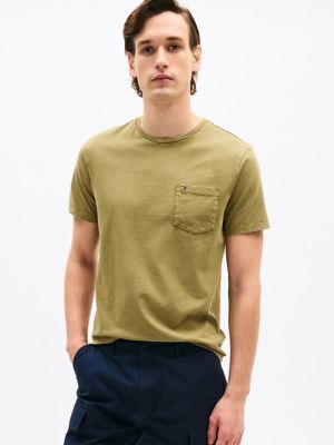 Washed Pocket T-Shirt, Uniform Olive