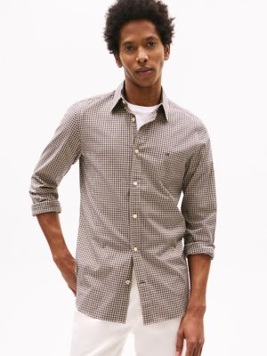 Slim Fit Stretch Poplin Shirt, Trench