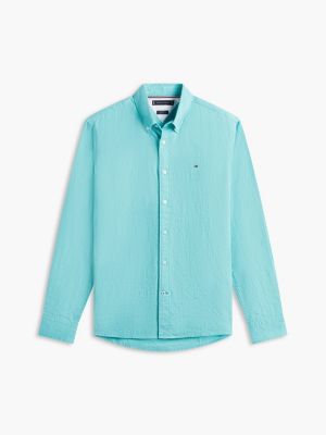 Мужские рубашки Tommy Hilfiger Regular Fit Linen-Blend Shirt — фото 5