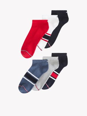 Bold Stripe Ankle Sock 6-Pack, Navy / Multi