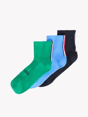 Monotype Sport Quarter-Top Sock 3-Pack, Copenhagen Blue / Multi