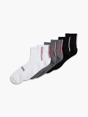 Monotype Sport Quarter-Top Sock 6-Pack, Turbine Grey Multi