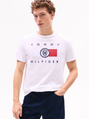 Hilfiger Circle Logo T-Shirt, Optic White