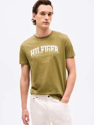 Bold Hilfiger Logo T-Shirt, Uniform Olive