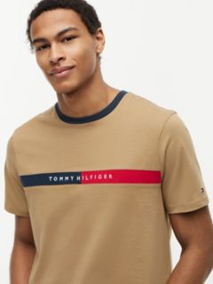 Colorblock Flag Stripe Logo T-Shirt — Dark Dune 3