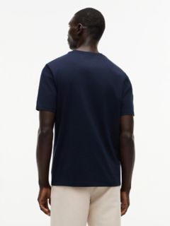Colorblock Flag Stripe Logo T-Shirt — Navy Blue 4