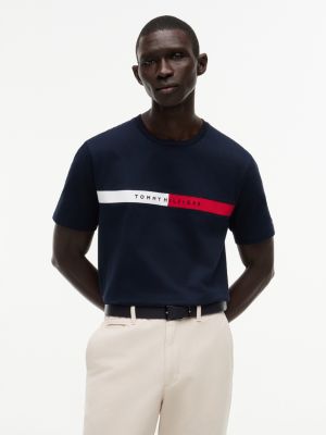 Colorblock Flag Logo T-Shirt, Navy