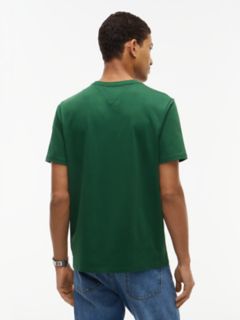 Colorblock Flag Stripe Logo T-Shirt — Deep Evergreen 4