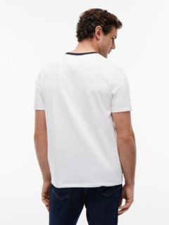 Colorblock Flag Stripe Logo T-Shirt — Optic White 4