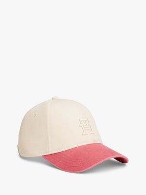 Monogram Logo Baseball Cap, Vanilla/Multi