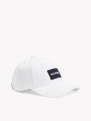 Hilfiger Patch Logo Baseball Cap, Classic White