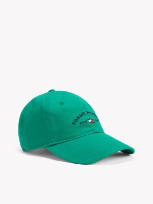 Tommy Flag Logo Cap, Bright Green