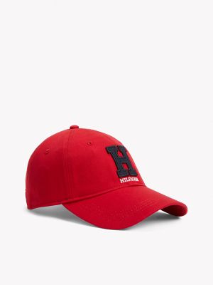 Casquette à logo Hilfiger Varsity, rouge pomme