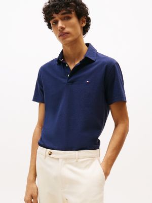 Slim Fit Jersey Knit Polo, Blue