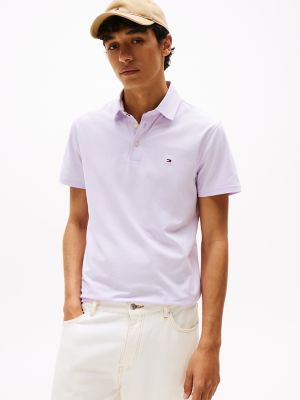 Slim Fit Jersey Knit Polo, Lilac Spring