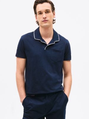Regular Fit Pocket Polo, Navy