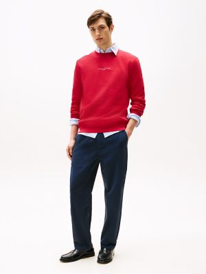 Pull-On Relaxed Twill Pant, Navy