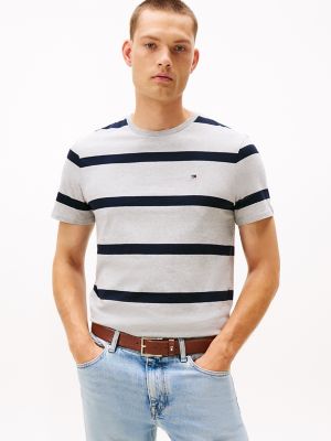 Stripe T-Shirt, Grey Heather