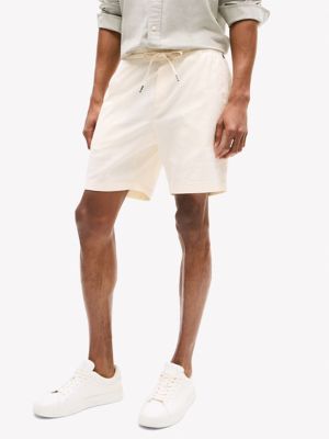 Cotton-Linen Blend Pull-On Short, Calico