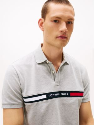 Мужские топы Tommy Hilfiger Regular Fit Embroidered Stripe Polo — фото 2